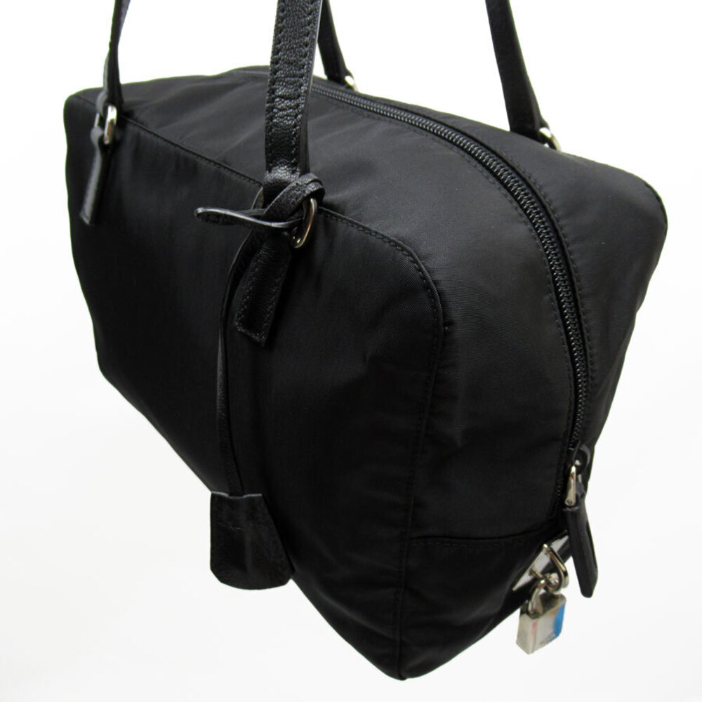 Prada handbag Tessuto Shoulder Bag Bear Handle Bag Black - Picture 2 of 4
